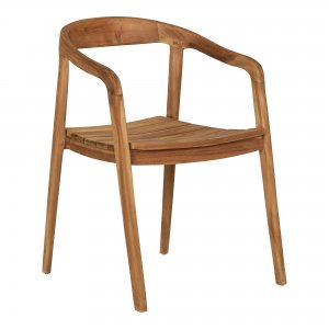 Zahradní židle Otero, teakové dřevo, přírodní, 76×55×54 cm – House Nordic