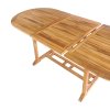 Rozkládací zahradní jídelní stůl Salamanca, teak, přírodní, 180/240×90×75 cm – House Nordic
