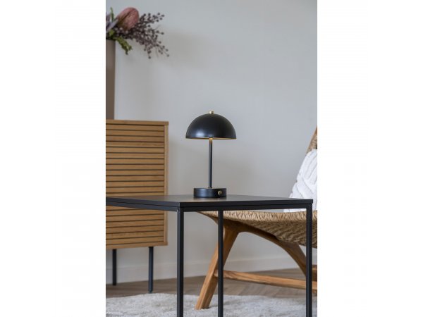 Stolní lampa Holt, kovová, černá/mosazná – House Nordic