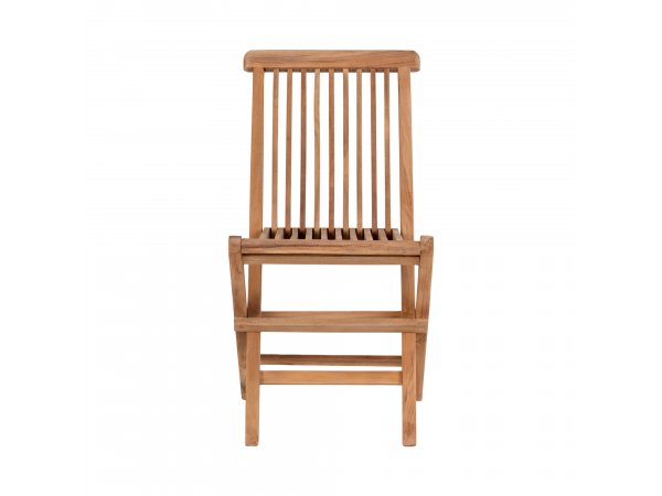 Dětská zahradní židle Toledo, skládací, teak, 42×31×58 cm – House Nordic