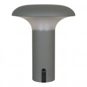 Stolní LED lampa Ramsey, šedá/matná, Ø17×21 cm – House Nordic