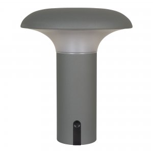 Stolní LED lampa Ramsey, šedá/matná, Ø17×21 cm – House Nordic