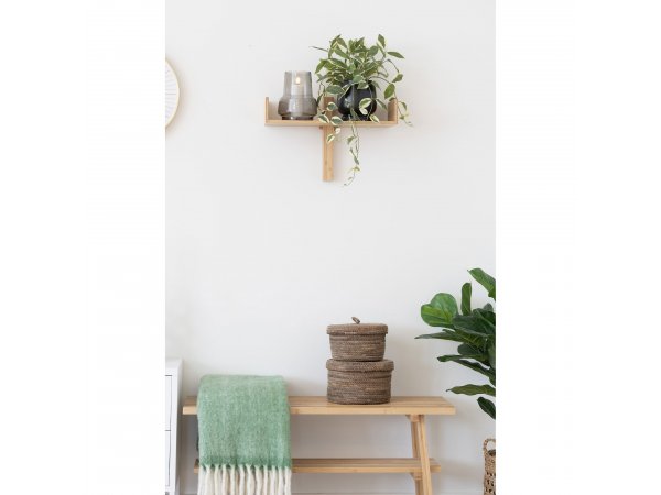 Váza skleněná, kouřově šedá, Ø15×19 cm - House Nordic