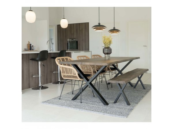 Zahradní křeslo Trieste, polyratan, přírodní, 60×57×82 cm – House Nordic