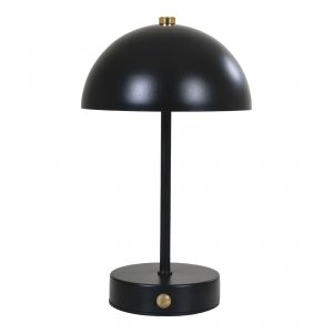 Stolní lampa Holt, kovová, černá/mosazná – House Nordic