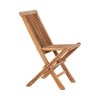 Dětská zahradní židle Toledo, skládací, teak, 42×31×58 cm – House Nordic