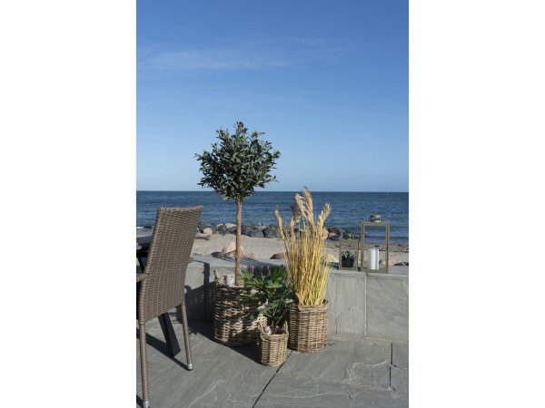 Sada košů Sema, kulaté, kubu ratan, 3 ks – House Nordic