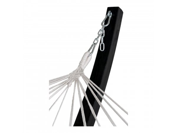 Zahradní houpací síť Tripoli, šedá/černá, 320×120×120 cm – House Nordic