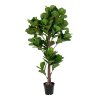 Umělá rostlina Fiddle Leaf, zelená, 93×81×190 cm – House Nordic