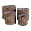 Bogor koše, přírodní kubu rattan, sada 4 ks – House Nordic