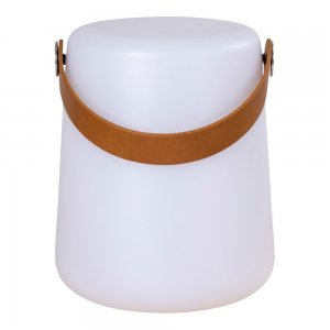 Stolní LED lampa Bristol s popruhem, bílá, 17×17×21 cm – House Nordic