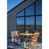 Zahradní kulatý stůl Oviedo, teak, Ø100 × 75 cm – House Nordic