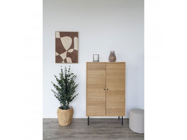 Váza Beja, skleněná, hnědá, Ø16×23 cm – House Nordic