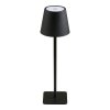 Stolní lampa Bradford, kov/sklolaminát, černá, 10×10×37 cm – House Nordic