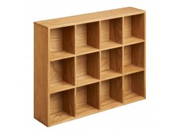 Nástěnná police Soria, dubové dřevo, přírodní, 39×11×51 cm – House Nordic