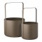 Urtepotte stojací květináče, hnědá, set 2 ks – House Nordic