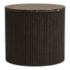 Rota odkládací stolek, tmavě hnědá, Ø45 × 40 cm – House Nordic