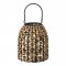 Lampa Pinto, polyrattan/vodní hyacint, přírodní/černá, 24×24×28,5 cm – House Nordic