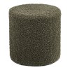 Ejby taburet, teddy, zelený, ø 34 cm × 36 cm – House Nordic