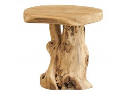 Palena odkládací stolek, teak masiv, přírodní, 40×40×45 cm – House Nordic