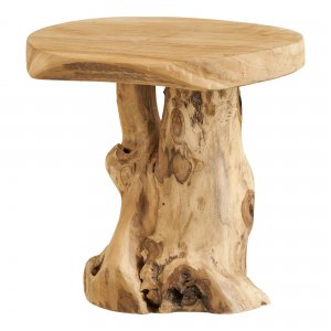 Palena odkládací stolek, teak masiv, přírodní, 40×40×45 cm – House Nordic