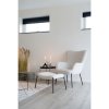 Set křesla a podnožky Glasgow, bílý, 70×79×98 cm / 63×42,5×39 cm – House Nordic