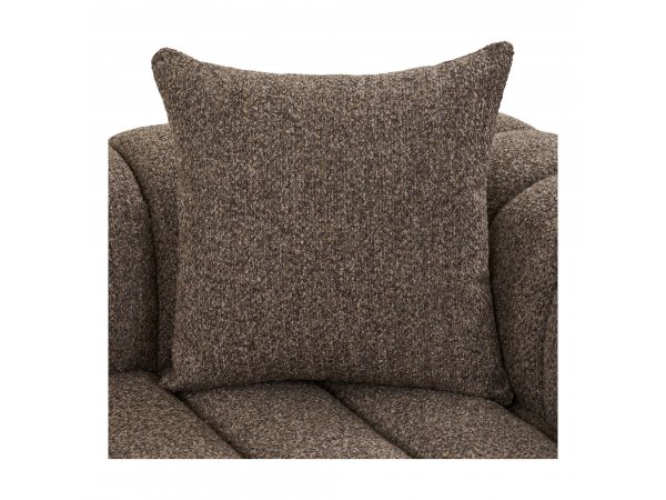 Pohovka Aurora Lounge, rohová pravá, bouclé, hnědá, 293×104/160×68 cm – House Nordic