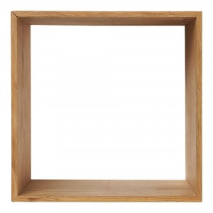 Nástěnná police Lattoon, dubové dřevo, přírodní, 30×18×30 cm – House Nordic