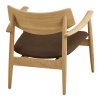 Lounge křeslo Olvera, dubové, přírodní/hnědé, 68×68×72 cm – House Nordic