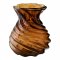 Váza, ručně foukané sklo, kouřově hnědá, Ø16×18,5 cm – House Nordic