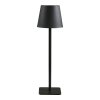 Stolní lampa Bradford, kov/sklolaminát, černá, 10×10×37 cm – House Nordic