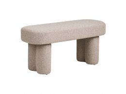 Weston taburet, bouclé, pískový, 95 × 36 × 45 cm – House Nordic