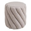 Sana taburet, žinylka (teddy), šedý, ø 38 cm × 40 cm – House Nordic