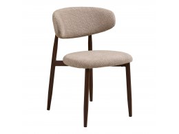 Jídelní židle Levanto, sand + walnut, 52×55×77 cm – House Nordic