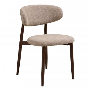 Jídelní židle Levanto, sand + walnut, 52×55×77 cm – House Nordic
