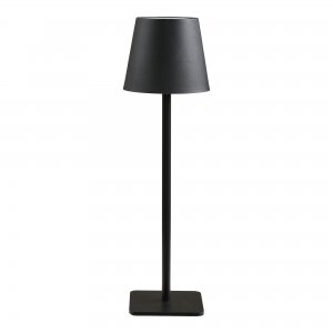 Stolní lampa Bradford, kov/sklolaminát, černá, 10×10×37 cm – House Nordic