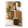 Ejby taburet, teddy, zelený, ø 34 cm × 36 cm – House Nordic