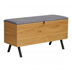 Barco lavice s úložným prostorem, dubový vzhled, 92 × 33 × 48 cm – House Nordic
