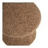 Enna taburet, imitace kožešiny, hnědý, ø 45 cm × 45 cm – House Nordic