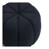 Paisley taburet, žinylka (teddy), námořnická modrá, ø 48 cm × 38 cm – House Nordic