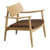 Lounge křeslo Olvera, dubové, přírodní/hnědé, 68×68×72 cm – House Nordic