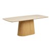 Jídelní set Noli & Dover, stůl 200×90×76 cm + 6 židlí, off‑white/krémová – House Nordic