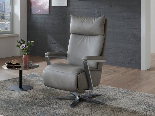 CONNECTION 3 LAZYLINE relaxační kožené polohovací křeslo, varianta 3