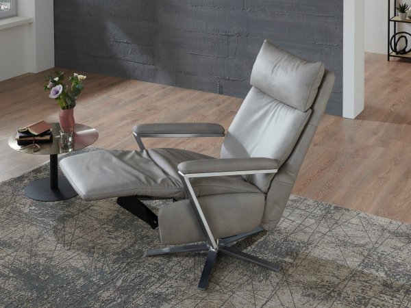 CONNECTION 3 LAZYLINE relaxační kožené polohovací křeslo, varianta 3