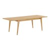 Jídelní set Darwin & Dunkirk, rozkládací stůl 59,5‑180×90×75/80 cm + 6 židlí, přírodní / béžová – House Nordic
