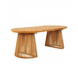 Zahradní jídelní stůl Berja, teak, přírodní, 200×90×75 cm – House Nordic