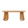 Zahradní jídelní stůl Berja, teak, přírodní, 200×90×75 cm – House Nordic
