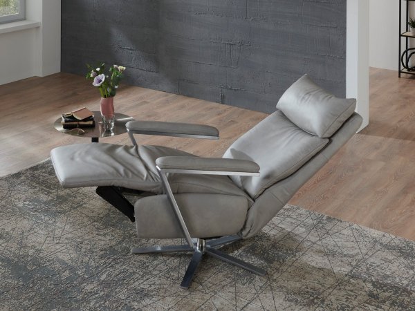 CONNECTION 3 LAZYLINE relaxační kožené polohovací křeslo, varianta 3