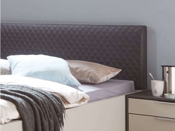 Moderní ložnice GLASGOW grafit / sklo šedý mat