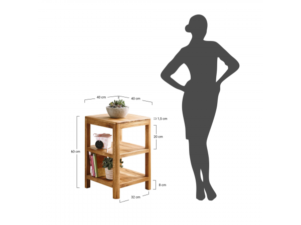 Nízký regál ALO dub masiv